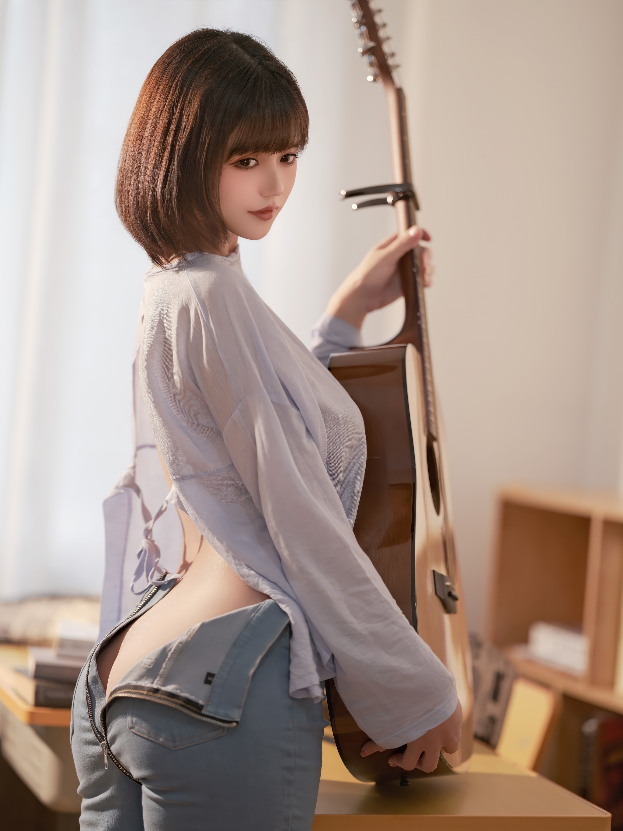 图片[1]-小仓千代w – NO.169 Patreon订阅 吉他少女[20P]-XikXak